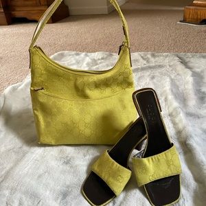 Authentic Vintage Gucci Hobo Bag & Shoes to Match